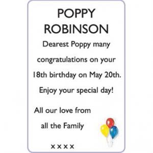 POPPY ROBINSON