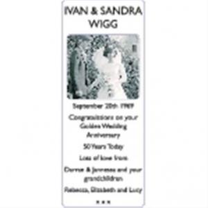 IVAN AND SANDRA WIGG