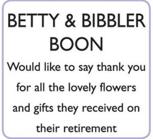 BOON BETTY & BIBBLER