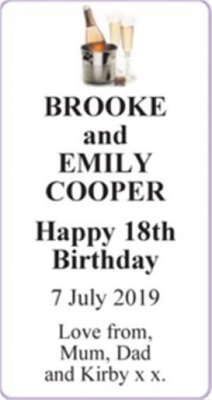 BROOKE and EMILY COOPER