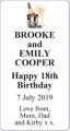 BROOKE and EMILY COOPER