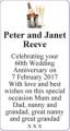 Peter and Janet Reeve