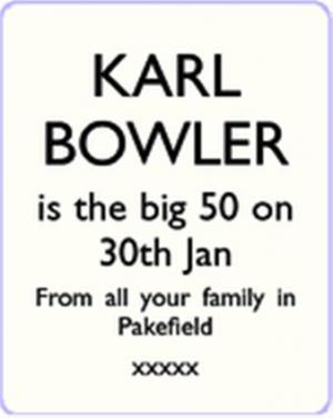 KARL BOWLER