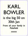 KARL BOWLER