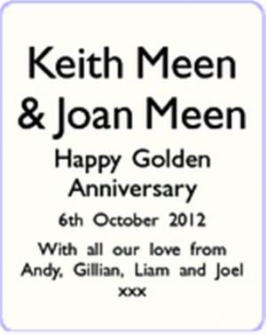 Keith Meen - Joan Meen