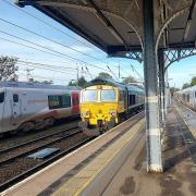 Passengers were a rarity on Ipswich station during the lockdown.