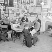 Inside the Sailors' Reading Room in Southwold in 1971.
