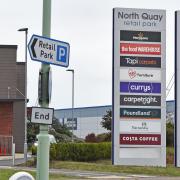 Signs for the North Quay Retail Park in Lowestoft. Picture: Mick Howes