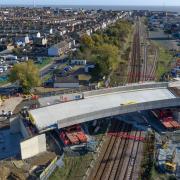 Lowestoft\'s Gull Wing Bridge, NAV1 installation.