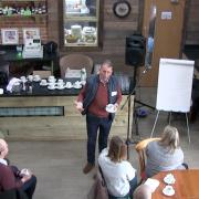 Andy Wood - Adnams CEO - Speaking at Embracing Difference event. Picture: Pathways Care Farm