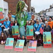 Meet Sol - Lowestoft’s giant new Spirit of the Sea puppet. Picture: Mick Howes