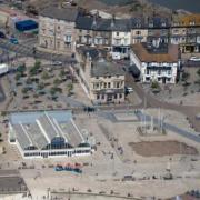 An aerial photo of the Royal Plain area of Lowestoft.