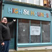 Katie Sandford, outside High Street Hounds, which is opening at 66, High Street in Lowestoft. Picture: Mick Howes