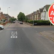 Works will take place along the B1532 London Road South in Lowestoft, with the busy road closed overnight in June. Picture: Google Images/Newsquest