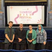 From L-R: Festival founders Patrick Johnson and Joshua Freemantle with Marina Theatre General Manager Sam Vallerius and Programme and Marketing Manager Natalie Hewis. Picture: Sunrise Studios