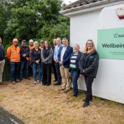 The Sizewell C Supply Chain Team along with suppliers who answered a DIY SOS-style call to revamp the Inspire charity’s grounds in Lowestoft. Picture: Sizewell C Ltd