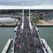 The £145m Gull Wing bridge opened in Lowestoft on Saturday, September 7. Picture: Suffolk County Council