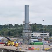 Construction of the demonstrator DAC facility located at the Port of Lowestoft is nearing completion. Picture: Mick Howes