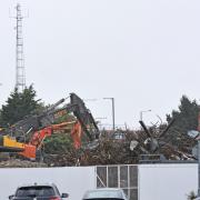 Demolition of the Battery Green car park in Lowestoft is gathering pace. Picture: Mick Howes