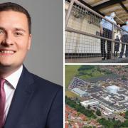 Health secretary Wes Streeting, left, has confirmed rebuilds of the QEH and James Paget will go ahead