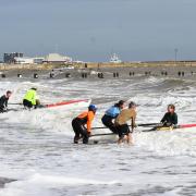 'The Lowestoft Last Light Beach Sprint Regatta' is held. Picture: Mick Howes