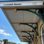 The newly refurbished canopy at Lowestoft Railway Station. Picture: Greater Anglia