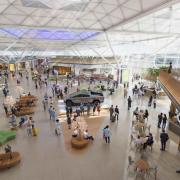 This CGI image shows how the inside of the Stansted Airport terminal could look after the renovation.