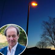 Thousands more street lights could be switched off to save Norfolk County Council £200,000. Inset: Deputy leader Andrew Jamieson