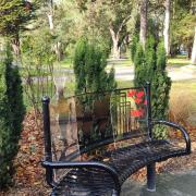 The 'There But Not There' figures have been installed at the Remembrance Garden in Belle Vue Park. Picture: Lowestoft Town Council