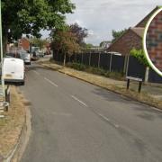 Suffolk Constabulary (inset) are investigating after a car was stolen from outside a home on Highland Way in Lowestoft. Picture: Google Images/Newsquest