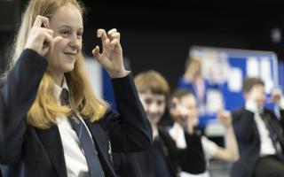 A British Sign Language class at an academy. Picture: Newsquest