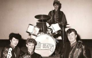 Colin Pincott, far right, as a teenager with Lowestoft band, The Blue Beats. Picture: The Pincott family