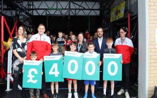 The boxing club celebrates the funding