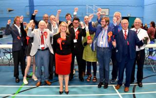 Labour supporters celebrate as Jess Asato is unveiled as the new Lowestoft MP. Picture: Mick Howes