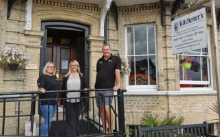 Lowestoft MP Jess Asato with centre managers Duane and Caroline Ashworth at the Lord Kitchener Memorial Holiday Centre. Picture: Jess Asato