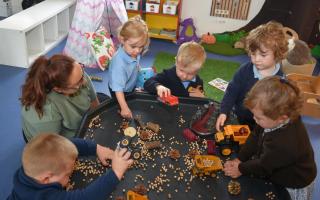 Pupils at The Old School Henstead. Picture: Mick Howes