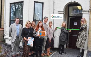 The new centre for Catalyst Counselling in Lowestoft is officially opened with Lowestoft MP Jess Asato cutting the ribbon. Picture: Mick Howes