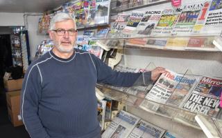 Barry Barnard has been the business owner of Kirkley News on London Road South in Kirkley, Lowestoft for more than 20 years. Picture: Mick Howes